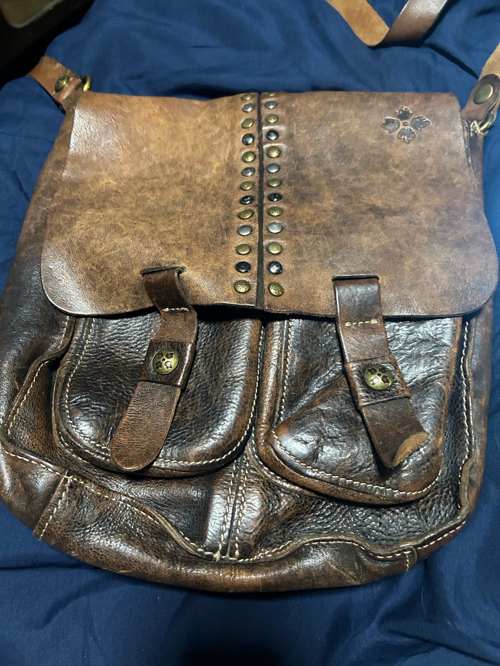 Patricia Nash Soft Tan Leather Hobo with Branded Interior Patch